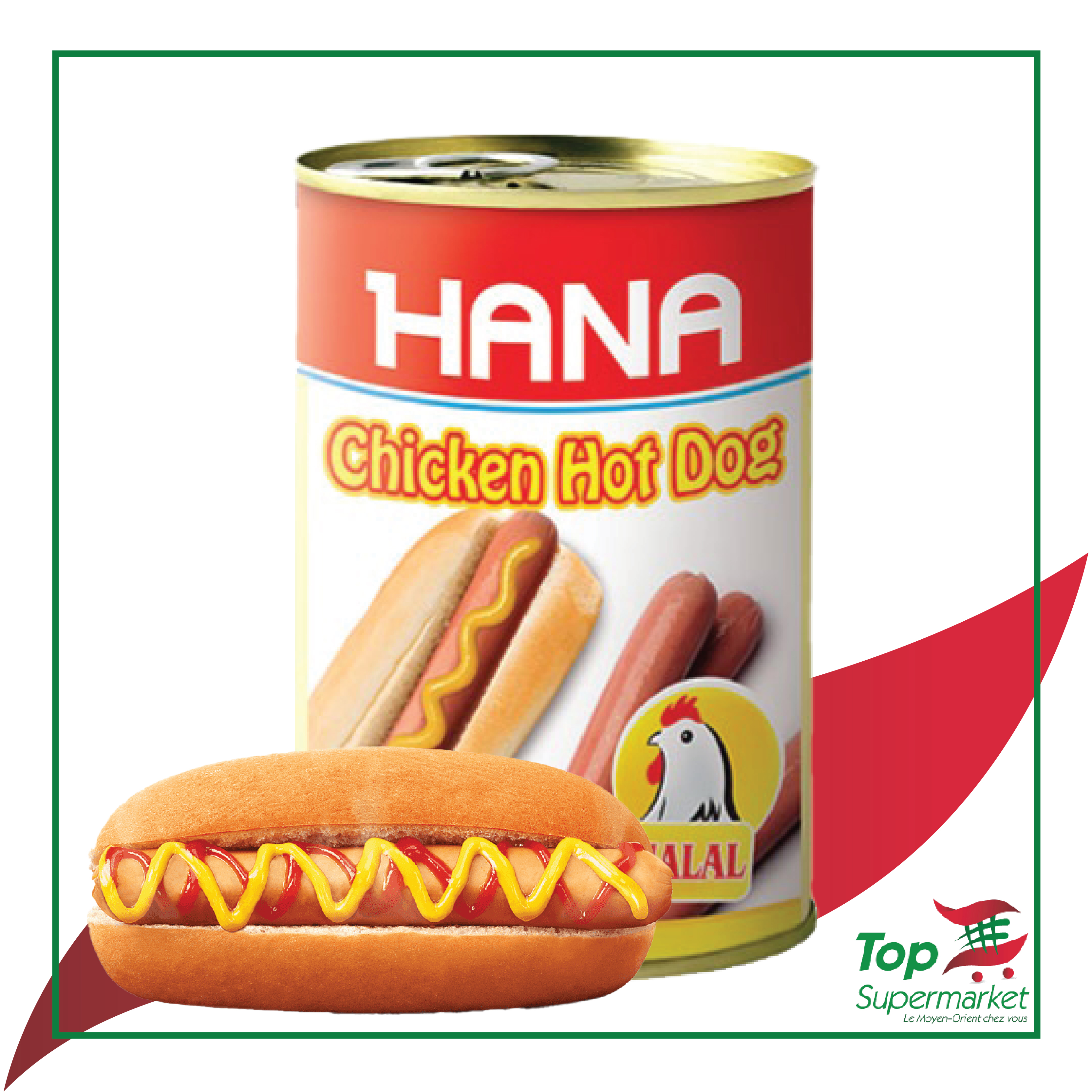 Hana Hot Dog Poulet 380g